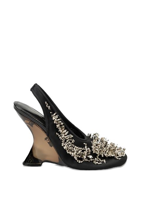 Decolleté con cinturino ricamato bulle in nero Dries Van Noten - donna DRIES VAN NOTEN | WS2511627900